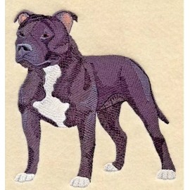 Staffordshire Bull Terrier Dog Breed Hand Towel Set Embroidered