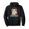 Dj Hamster On Decks Spinning Fun Beats Pullover Hoodie