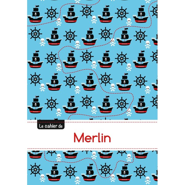 Le cahier de merlin: Cahier merlin - blanc,96p,a5 - pirates