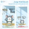 VePret Large Hungry Cat Kitchen Wall Decals Peel and Stick,