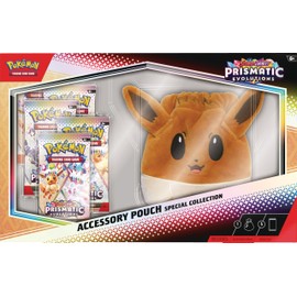 Pokémon TCG: Scarlet & Violet—Prismatic Evolutions Accessory Pouch Special Collection (5 Booster Packs & Accessory Pouch)