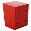 TRUCFUSION Fire Department Box With Lock Hole Red Heavy Duty