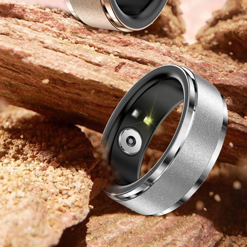 Smart Health Ring Sleep Monitor IP68 Waterproof Metal Activity Tracker