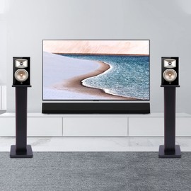 28Inch Bookshelf Speaker Stands Floor Speaker Stands,Heavy Duty Studio Monitor Stands Surround Sound Home Theater Speakers with Sand Filling Tuning Function (28inch)