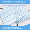 CLDURHGE Card Holder Protector Sleeves Transparent Credit Card Sleeves Plastic