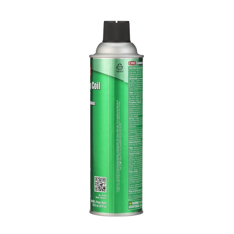 CRC Foaming Coil Cleaner, 18 Wt Oz, Water-Based, Heavy-Duty Cleaner