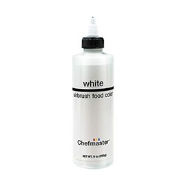 Chefmaster Airbrush Spray Food Color, 9-Ounce, White