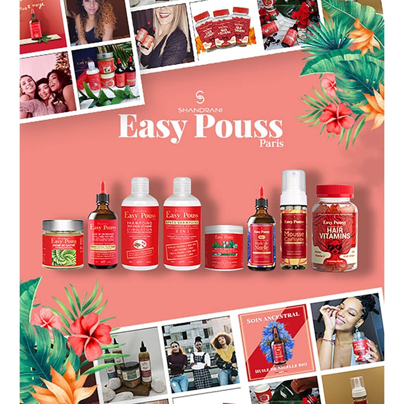 Shandrani Easy Pouss Paris Hair Growth Elixir for Thick Hair,
