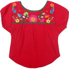 YZXDORWJ Embroidered Dog Shirts Mexican Pet Clothing Floral Colorful Cute Boho Soft Cotton T Shirt for Pet Dog Cats (S, BB-RG)