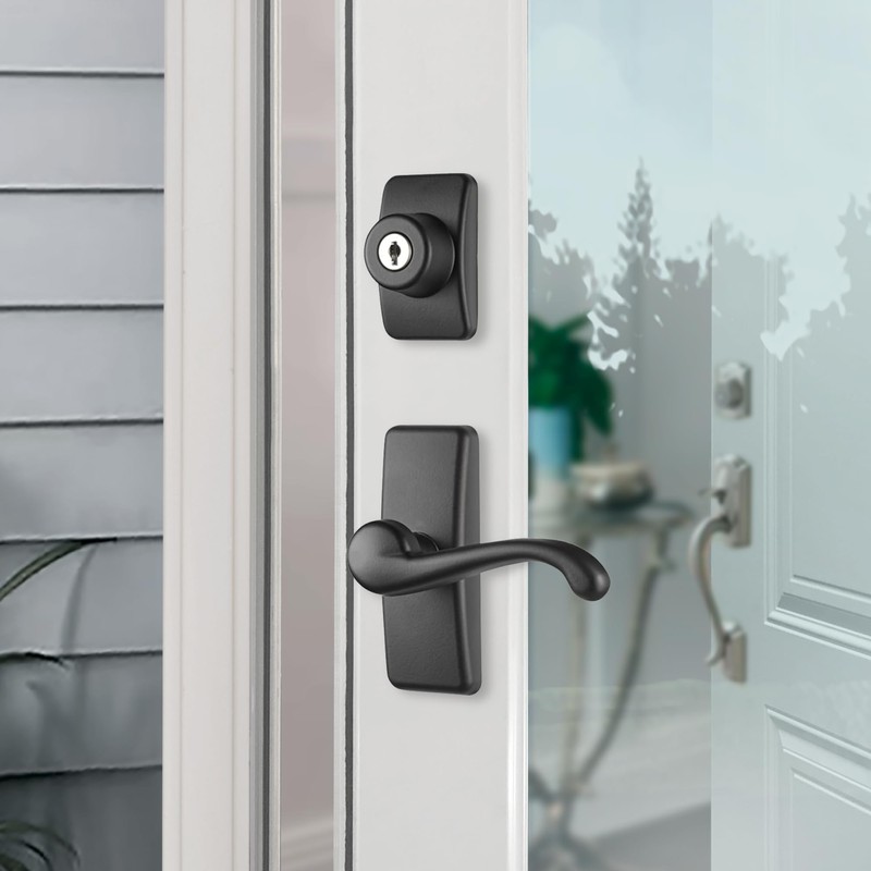 Ideal Security GL Door Lever Set with Keyed Deadbolt Lock