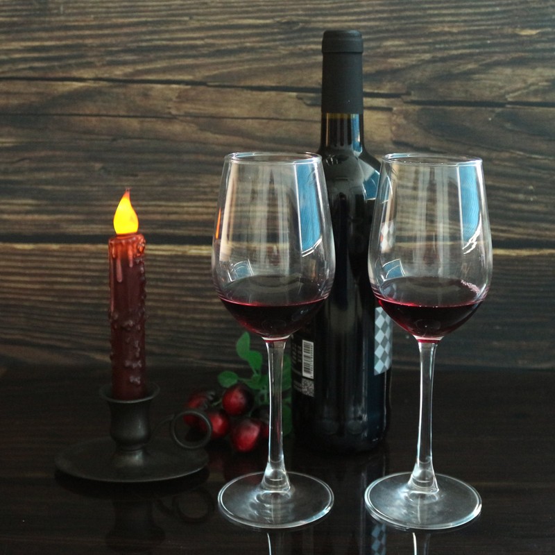 CVHOMEDECO. Real Wax Hand Dipped Battery Operated LED Timer Taper