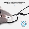 OKH 3-pack Stick-on Reading Glasses Lens +1.75 Adhesive Magnification Bifocal