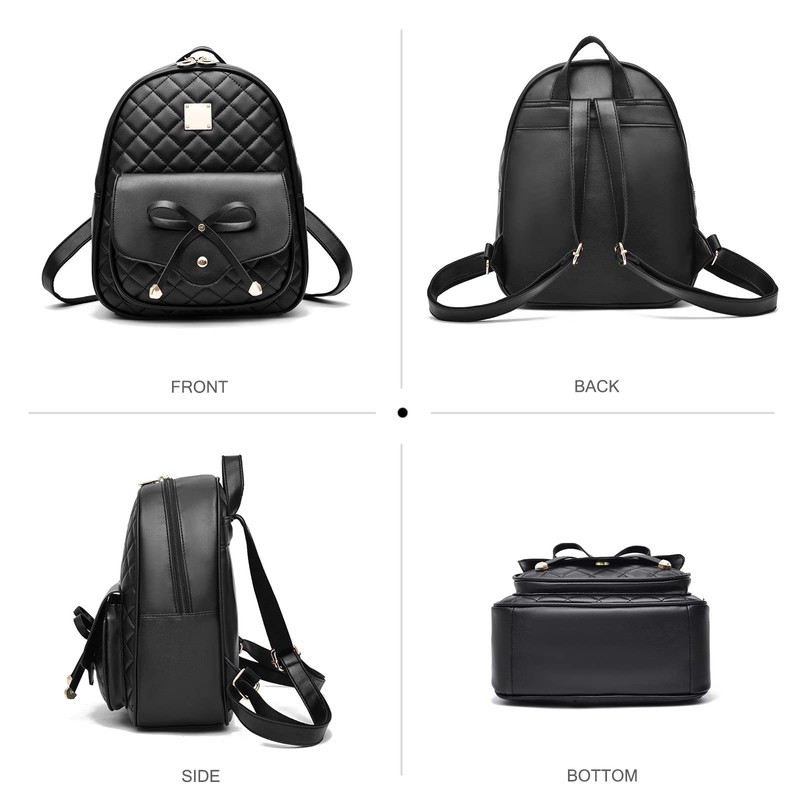 NICOLE & DORIS Backpack Women's Small Backpack and Handbag 3-Piece