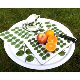 Stig Lindberg Cutting Board/Cutting Board "Bersa/Bersa" by Stig Lindberg Green 30x20x1cm