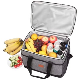 LOLO Hielera Mochila Térmica Grande 25L Impermeable Bolsa Térmica con Correa, Hielera Portatil Plegable Lonchera Termica para Camping, Almuerzo, Playa, Picnic