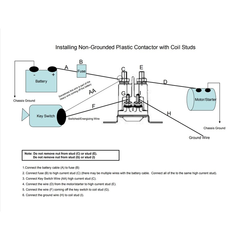 Trombetta 892-1221-210-50, 12 Volt Plastic DC Contactor