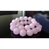 RAYON Rose Quartz bead bracelet MEN Stretch 8mm Round 8