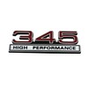 1pc 345 5.7 Liter High Performance Engine Emblems Badge 3D