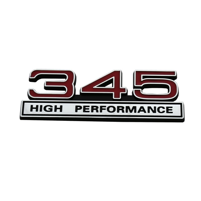 1pc 345 5.7 Liter High Performance Engine Emblems Badge 3D