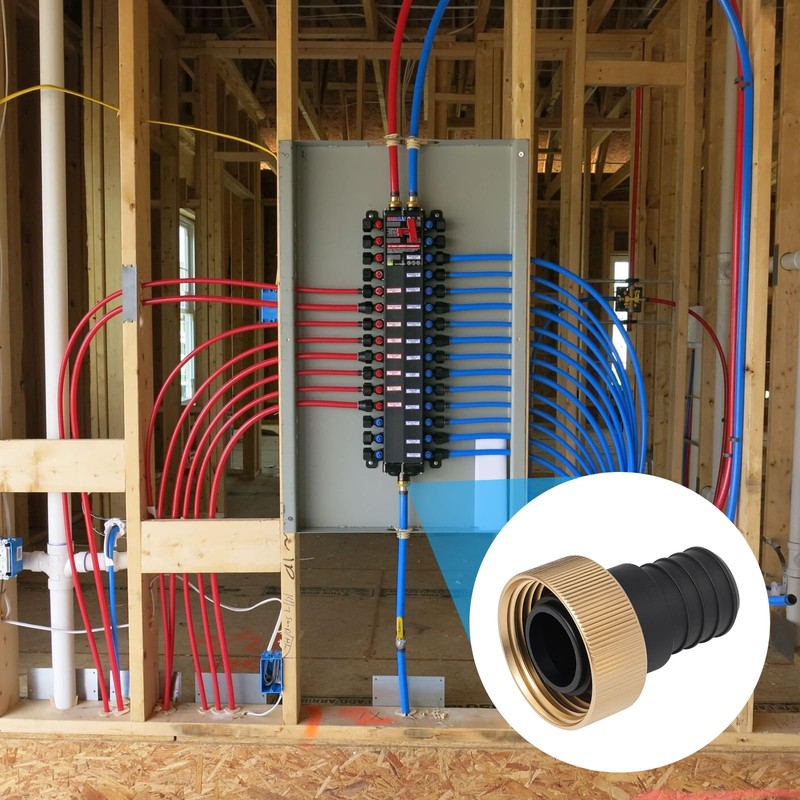 50151 1" PEX Crimp Supply Adapter for Viega ManaBloc and