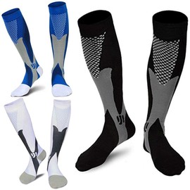 Compression Socks (3 Pairs) for Men Circulation 20-30 mmhg Medical Compression Stockings Women Nursing