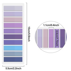 Qufiiry 800 Pieces Sticky Tabs, Colorful Book Tabs, Sticky Notes Tabs, Writable Index Tabs, Annotation Tabs for Reading Notes, Books, Classify Files, Office Supplies