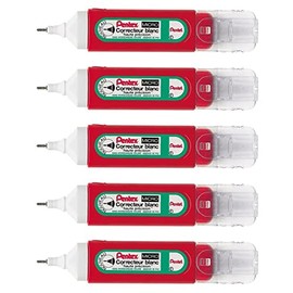 PENTEL Pentex ZLC31-W Correction Pens Fine Tip 12ml (Pack of 5)