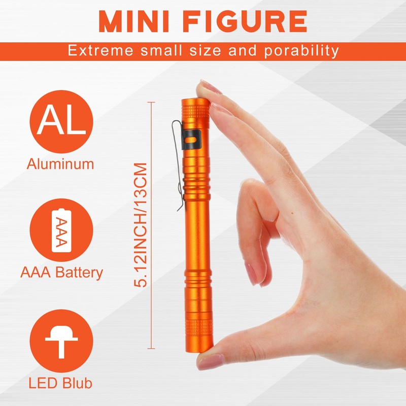 Hortsun 20 Pcs Mini Pen Light Flashlights Pocket Flashlights Pen