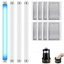 Qualirey Replacement Bulb for 32050 and Mosquito Attractant Kit, Compatible with DynaTrap DT2000XL/XLP DT3012, T5 6W UV Fluorescent Tube, Mosquito Lure Trap for Bug Zapper, High Capture Rate (12 Pack)