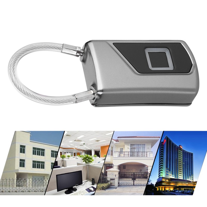 Smart Fingerprint Recogonizer Padlock Semiconductor Fingerprint Induction Lock