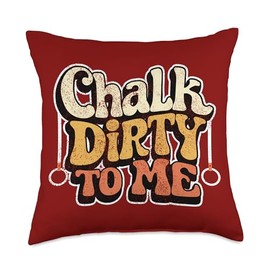 Funny Gymnastics Rings Chalk Rings Gymnast Throw Pillow