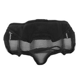 Half Face Mesh Mask Adjustable with Ear Protection Mesh Mask for Paintball CS Game