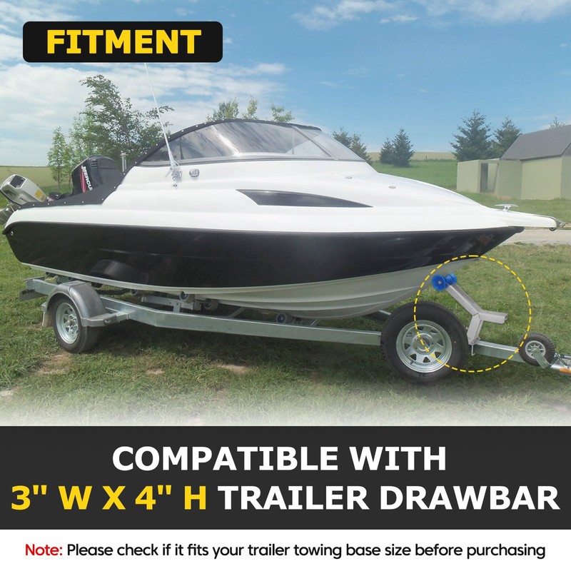 Boat Trailer Winch Post with Roller Compatible with 3" W