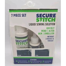 AllStar Innovation Secure Stitch Liquid Sewing Glue Emergency Solution  7pc Set NEW