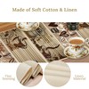 Houselerax Coffee Theme Table Runner，Coffee Time Country Rustic Farmhouse Kitchen