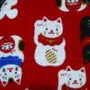 Maeda Dyko Washu Hiwa Funny Japanese Pattern Maneki Neko Round