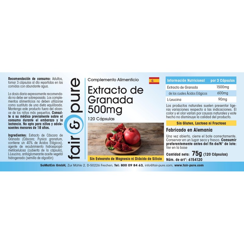 Fair & Pure® - Pomegranate Extract 500 mg - 120