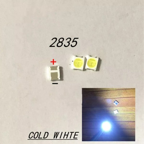 Universal 100pcs LED Backlight 1210 3528 2835 3V 107LM Cool