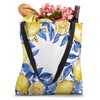 Italian Blue Tiles Pattern Lemons Citrus Mosaic Tote Bag