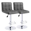 Kemon Bar Stools Modern PU Leather Height Adjustable Swivel Barstools