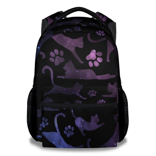 COOPASIA Cat Backpack for Girls Boys, 16" Cat Theme Bookbag
