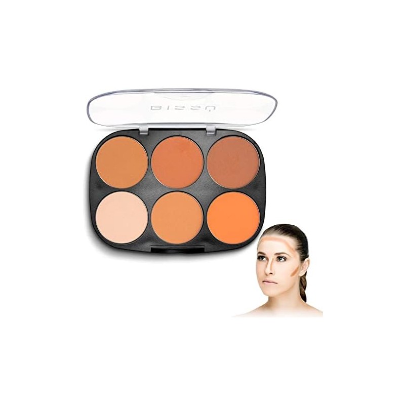 Biseú, Paleta De Contorneadores En Polvo, Bronzer, Contour, Iluminador, 24gr