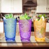 EgieMr Unbreakable Drinking Glasses, 5 Oz Plastic Tumblers Cups Set