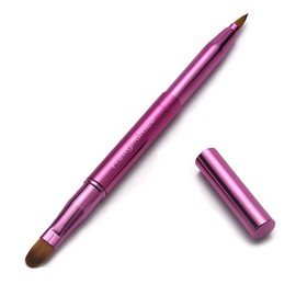 PrettyAimee Pincel retráctil para labios delineador de labios, corrector de doble extremo, de viaje, retráctil, sombra de ojos, base de maquillaje, herramienta