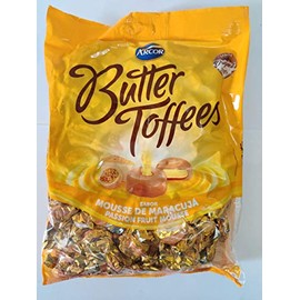 ARCOR Bala Butter Toffees Mousse de Maracuja/Passion Fruit Mousse 600 gr.- Product of Brasil.