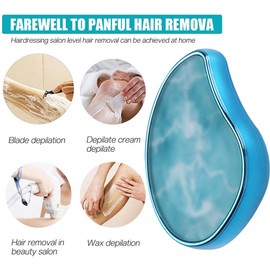 Crystal Hair Eraser, Crystal Hair Removal, Magic Hair Eraser for Women and Men, Reusable Painless Exfoliating Hair Removal Tool, Magic Hair Eraser