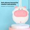 Mini Hanging Neck Fan USB Rechargeable 3 Speeds Bladeless Hands