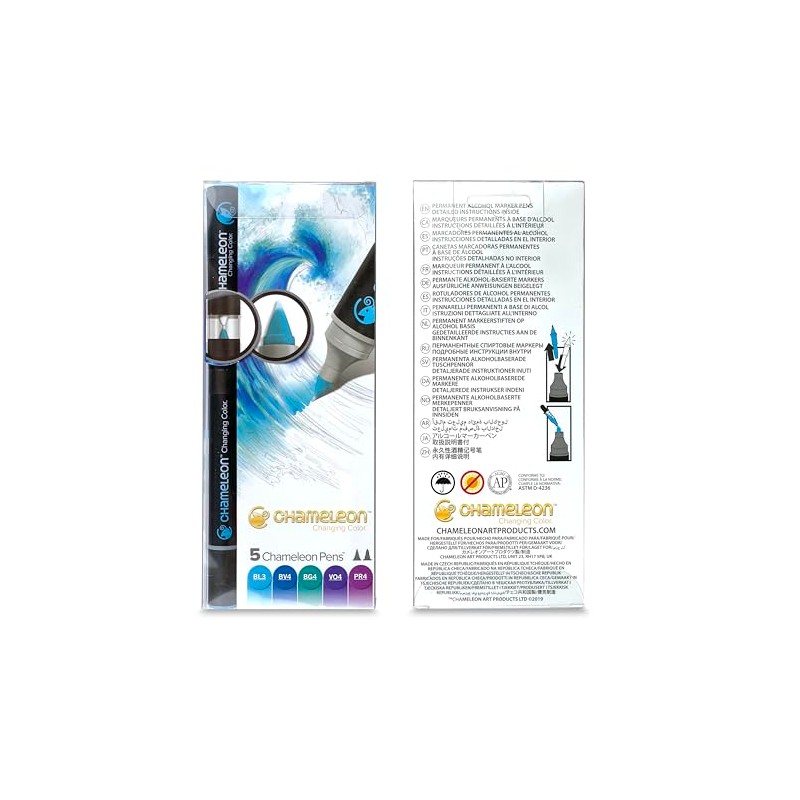 Chameleon Art Products, Chameleon 5-Pen, Cool Tones Set