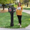 Simplay3 Classic Plastic Residential Mailbox & Post Mount Combo Kit