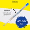 Onlinen Ballpoint Pen Aluminium Stylus Blue, Retractable Ballpoint Pen Made